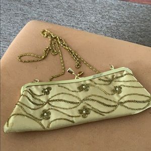 Gold beaded purse